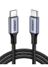 Кабель UGREEN US316 USB-C – USB-C 100W, Space Gray