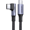 Кабель Ugreen US334 USB Type-C кутовий 100W 1м Black