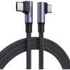 Кабель UGREEN US335 Angled USB-C to USB-C 100W 5A Fast Charging & Data, Black