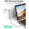 Кабель UGREEN US335 Angled USB-C to USB-C 100W 5A Fast Charging & Data, Black