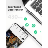Кабель UGREEN US335 Angled USB-C to USB-C 100W 5A Fast Charging & Data, Black