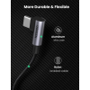 Кабель UGREEN US335 Angled USB-C to USB-C 100W 5A Fast Charging & Data, Black