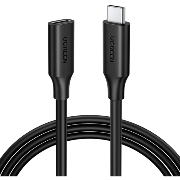 Кабель-подовжувач UGREEN US353 USB-C 3.1 Gen2 100W 10Gbps 1 м Black