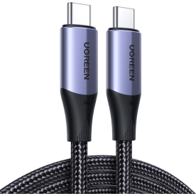 Кабель UGREEN US355 USB-C to USB-C 100W Gen2 5A Data & Fast Charging 1м Black