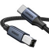 Кабель для принтера UGREEN US370 USB-C → USB-B 2.0 480Mbps, 1 м
