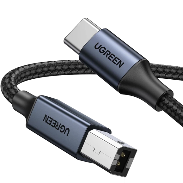 Кабель для принтера UGREEN US370 USB-C → USB-B 2.0 480Mbps, 1 м