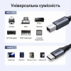 Кабель для принтера UGREEN US370 USB-C → USB-B 2.0 480Mbps, 1 м