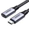 Кабель-подовжувач UGREEN US372 USB-C 3.2 Gen2 10Gbps PD 100W 4K@60Hz,1 м