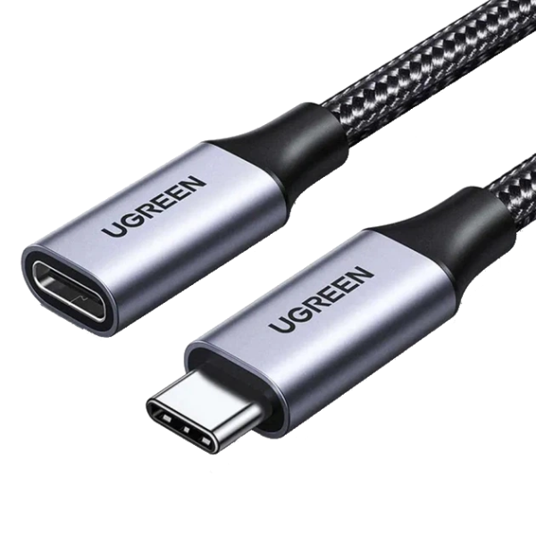 Кабель-подовжувач UGREEN US372 USB-C 3.2 Gen2 10Gbps PD 100W 4K@60Hz,1 м