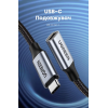 Кабель-подовжувач UGREEN US372 USB-C 3.2 Gen2 10Gbps PD 100W 4K@60Hz,1 м