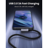 Кутовий кабель UGREEN US385 USB-A → USB-C 3.0, 1 м