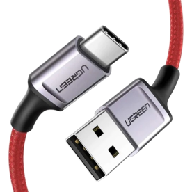 Кабель UGREEN US505 USB to USB-C 6A QC3.0 Fast Charging 1м Red
