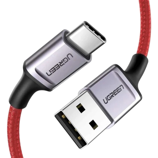 Кабель UGREEN US505 USB to USB-C 6A QC3.0 Fast Charging 1м Red