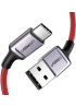 Кабель UGREEN US505 USB to USB-C 6A QC3.0 Fast Charging 1м Red