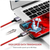 Кабель UGREEN US505 USB to USB-C 6A QC3.0 Fast Charging 1м Red