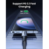 Кабель UGREEN US535 USB-C 240W PD3.1 1м Space Grey