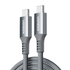 Кабель Ugreen US539 Type-C to Type-C 100W 5A 2М Silver Grey