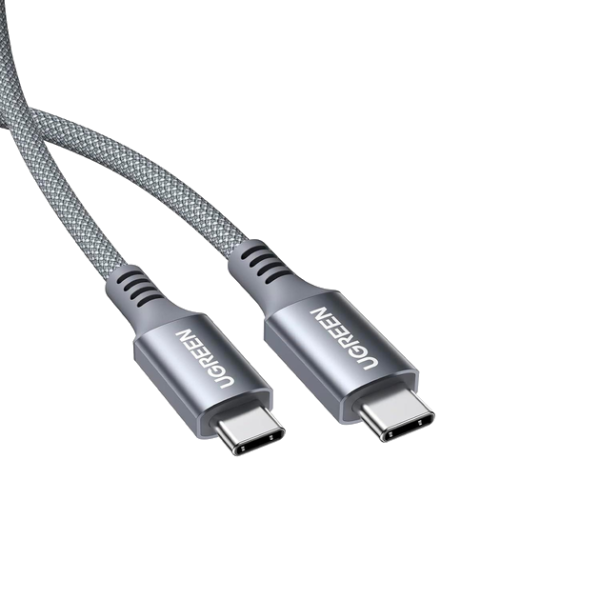 Кабель Ugreen US539 Type-C to Type-C 100W 5A 2М Silver Grey