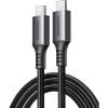 Кабель UGREEN C-C 100W Aluminum Case with Braided Cable, Black, US555