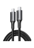 Кабель UGREEN C-C 100W Aluminum Case with Braided Cable, Black, US555