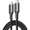 Кабель UGREEN US567 USB-C to USB-C PD 60W Fast Charging 2м Black/Gray