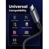 Кабель UGREEN US567 USB-C to USB-C PD 60W Fast Charging 2м Black/Gray
