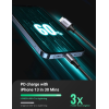 Кабель UGREEN US304 USB-C to Lightning M/M Cable Aluminum Shell Braided