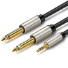 Аудіокабель UGREEN AV126 3.5mm TRS to 2x6.35mm TS Audio Cable 2m, Gray