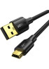 Перехідник UGREEN US132 USB 2.0 A Male to Mini 5 Pin Male Cable 1m (Black)