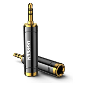Аудіо перехідник UGREEN AV168 3.5mm Male to 6.35mm Female Adapter 1pcs