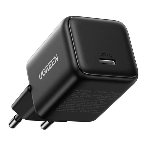 Мережевий зарядний пристрій UGREEN X513 30W USB-C GaN Fast Charger EU Black