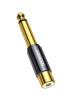 Перехідник UGREEN AV169 6.35mm Male to RCA Female Adapter, Black