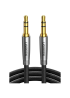 Кабель UGREEN AV183 3.5mm to 3.5mm 4-Pole M/M Audio Cable Alu Case, Gray