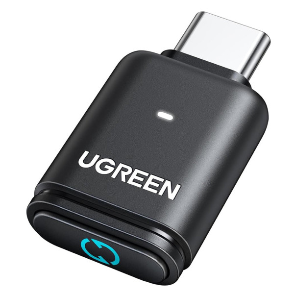 USB-адаптер UGREEN BT501 USB-C Bluetooth Transmitter Audio Adapter for PC/PS5/Switch, Bluetooth 5.3, Black
