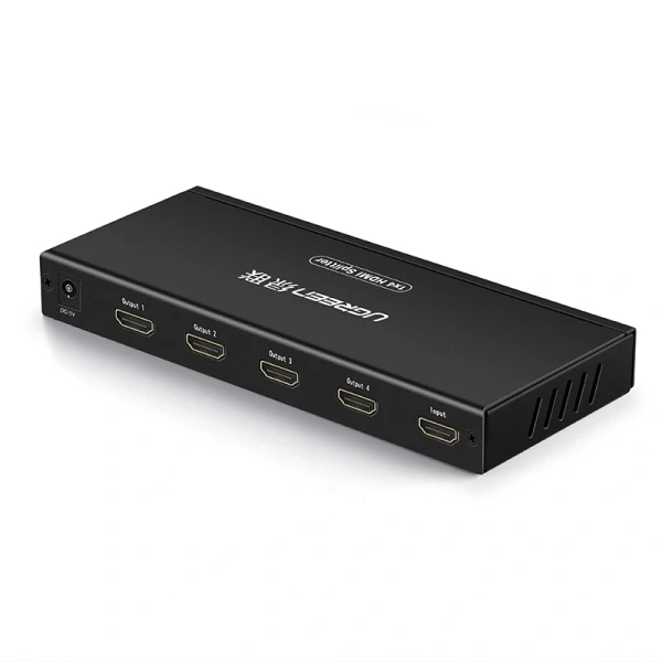 Спліттер UGREEN CM620 HDMI 1.4 4K@30Hz Splitter 1 in 4 out, Black
