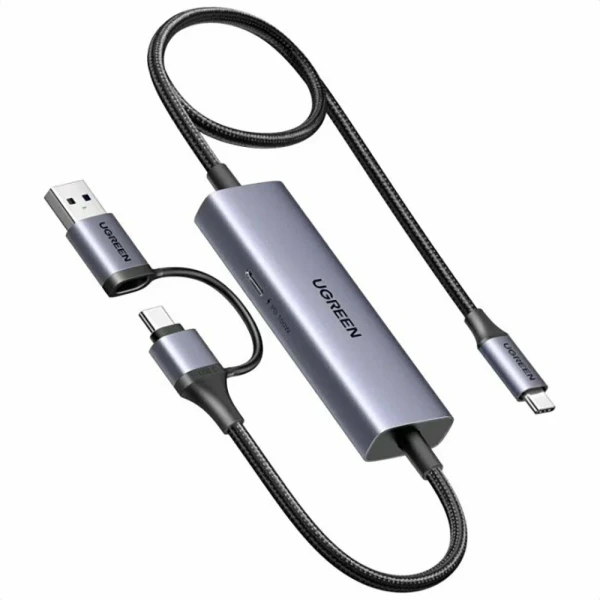 Конвертор сигналу UGREEN CM725 USB-C/USB-A Video Capture Card, Gray