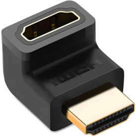 Адаптер UGREEN HD112 HDMI Male to Female Angled Adapter-Down, Black