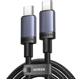 Кабель UGREEN L528 USB-C to USB-C PD 3.0 100W 5A Fast Charging Cable, Space Gray