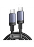 Кабель UGREEN L528 USB-C to USB-C PD 3.0 100W 5A Fast Charging Cable, Space Gray