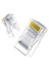 Конектор UGREEN NW120 Cat-6 UTP RJ-45 Modular Plugs, 100 шт, Transparent