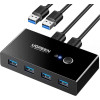 Спліттер UGREEN US216 2 In 4 Out USB 3.0 Sharing Switch Box, Black