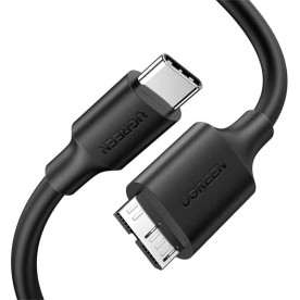 Кабель UGREEN US312 USB-C 3.1 to MicroUSB 3.0 3A Cable, 1m, Black