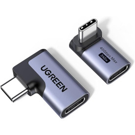 Комплект перехідників UGREEN LS505 PD3.1 240W (USB4 40Gbps/8K@60Hz) 90° 2-Pack