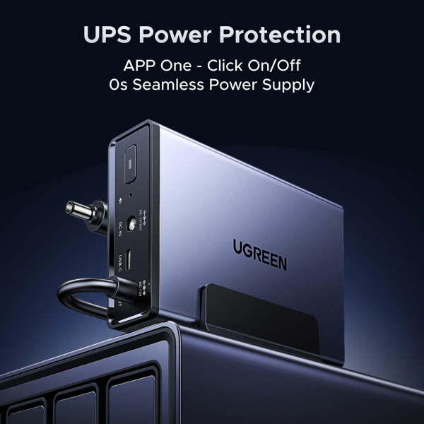 UGREEN US3000 UPS 120W – бесперебойное питание для NAS с аккумулятором 12000mAh