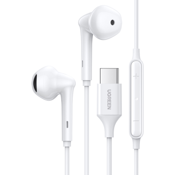 Навушники Ugreen EP101 Wired Earphones with Type-C Connector White