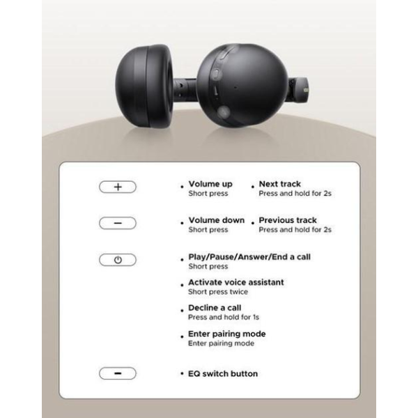 Бездротові навушники UGREEN HP205 Studio Max2 Bluetooth 5.4 Black