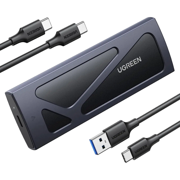 Зовнішня кишеня UGREEN CM578 для SSD M.2 NVMe | USB-C 3.2 Gen 2 (10 Гбіт/с) з алюмінієвим корпусом, чорна