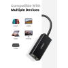 Мережевий адаптер Ugreen CR110 USB 2.0 RJ45 10/100Mbps Ethernet Black