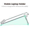 Складана підставка для ноутбука UGREEN LP230 Ergonomic Foldable Stand 11–17″, срібляста
