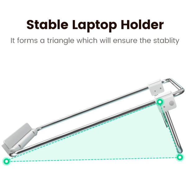 Складана підставка для ноутбука UGREEN LP230 Ergonomic Foldable Stand 11–17″, срібляста
